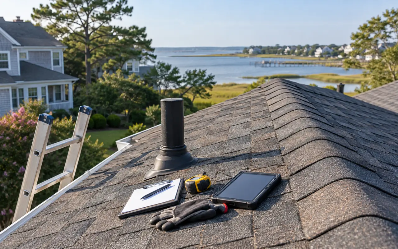 Residential roof inspection roof detail